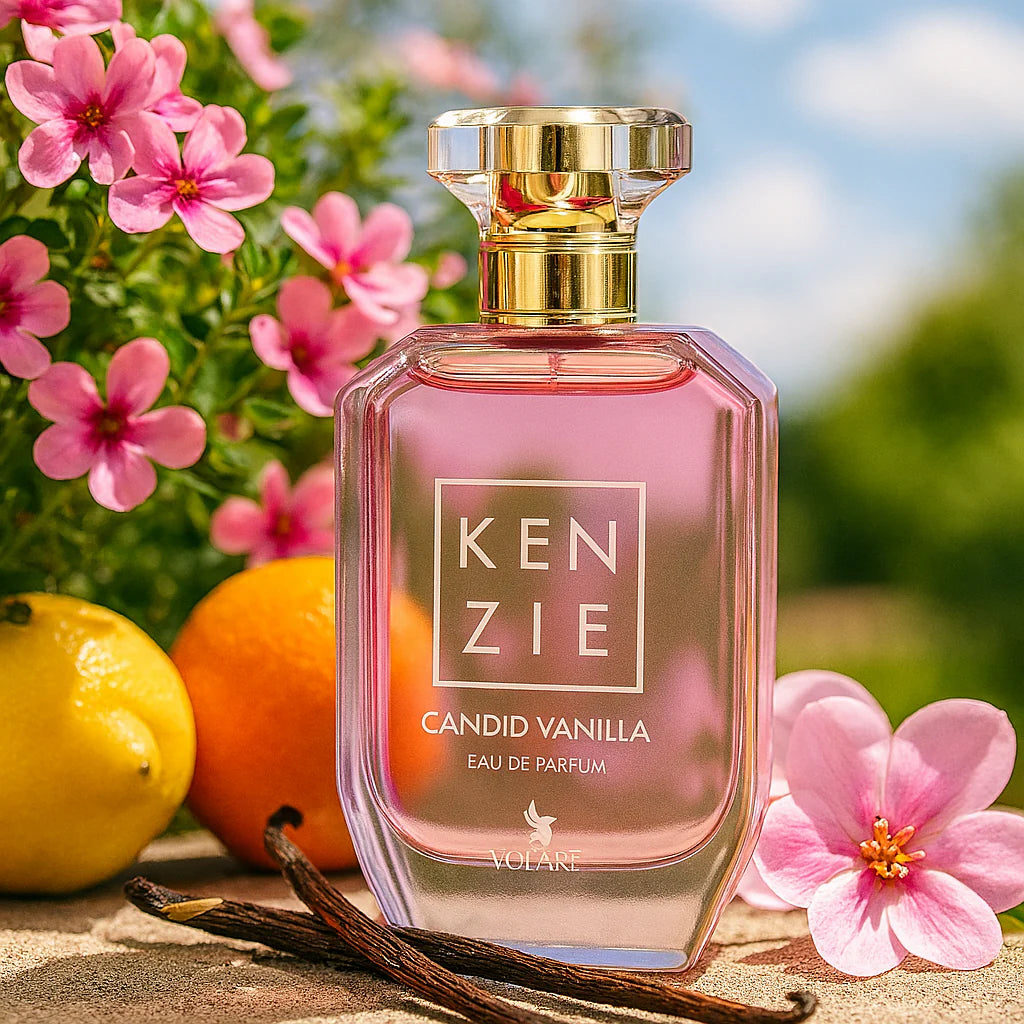 Parfum Kenzie Candid Vanilla Volare ambiance gourmande vanillée douce féminine