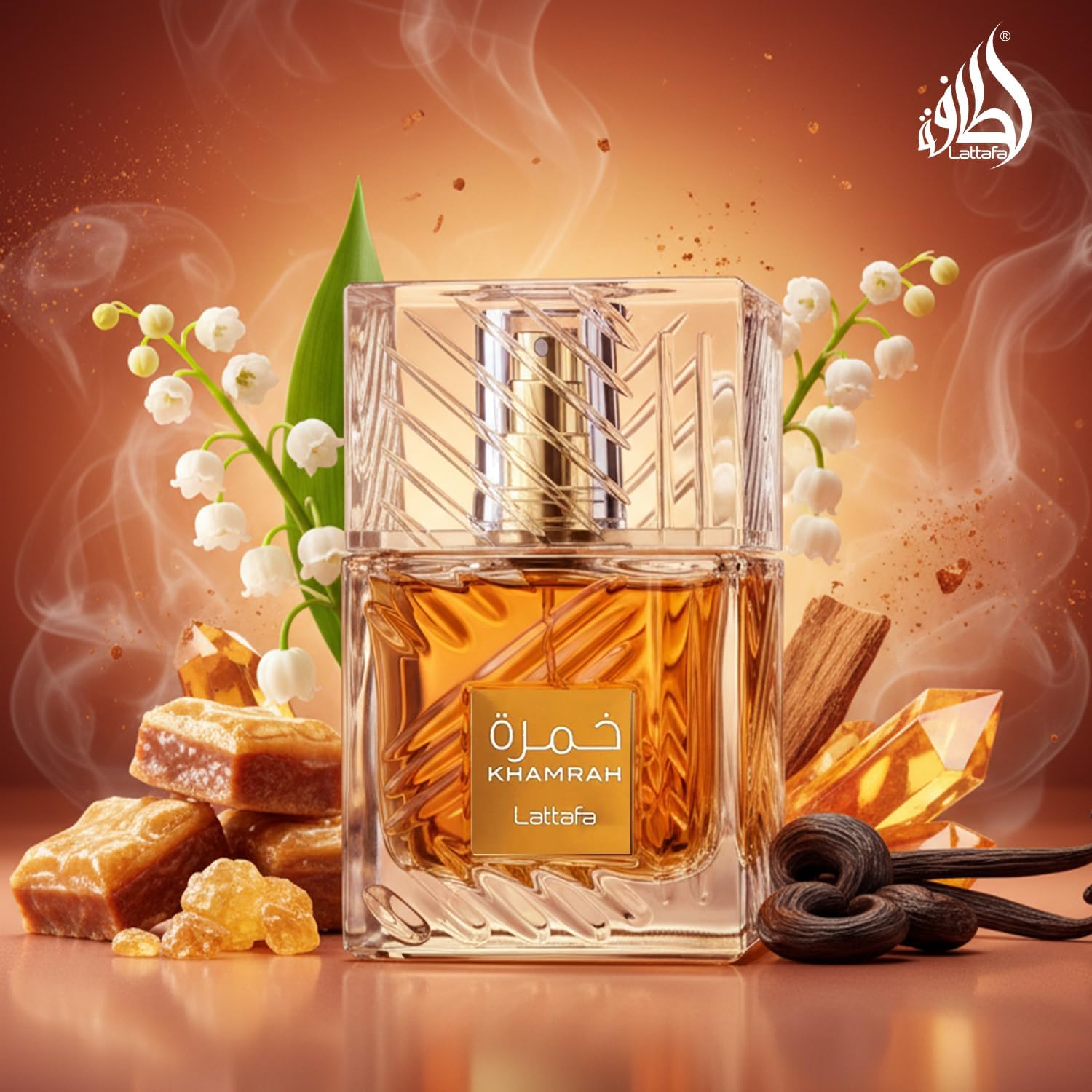 Khamrah Lattafa parfum unisexe oriental gourmand longue tenue inspiration luxe