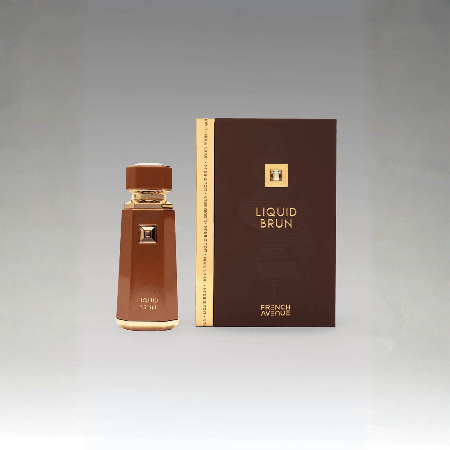 Flacon Liquid Brun French Avenue parfum boisé oriental homme design élégant