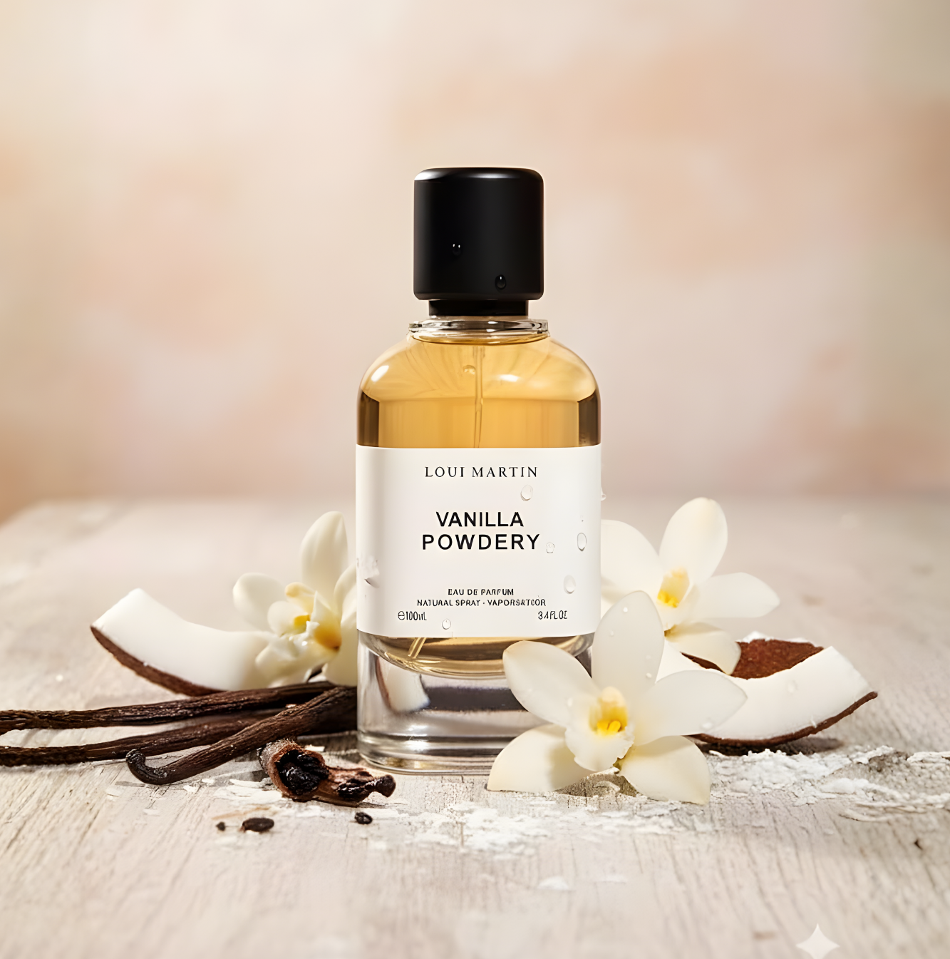 Parfum Vanilla Powdery Loui Martin ambiance vanillée poudrée douce élégante